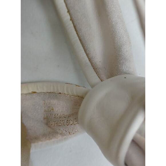 Jessica Simpson womens white summer wedges shoes knotted 8.5 - Picture 8 of 11